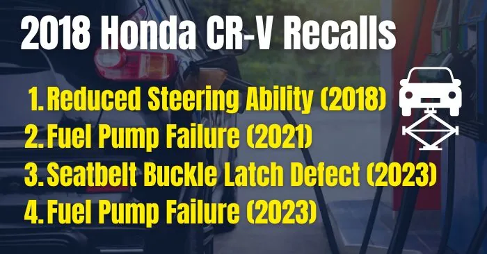 2018 honda crv issues