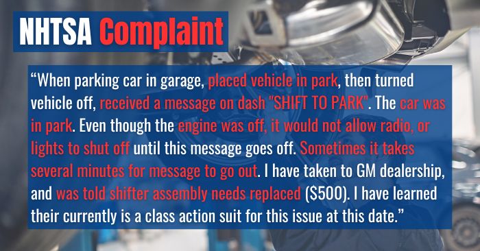 2020 buick encore complaints