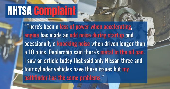 2020 nissan pathfinder complaints