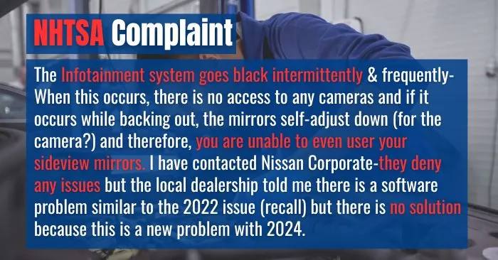 2024 nissan rogue complaints