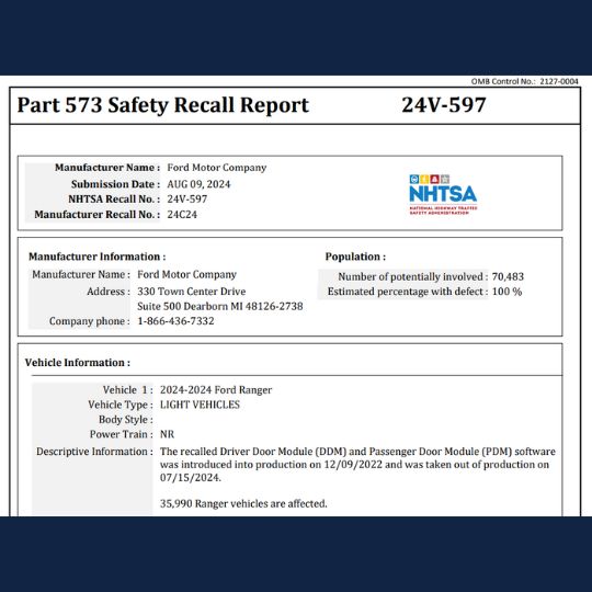 Window Pinch Issues information