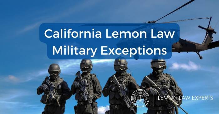 military lemon law