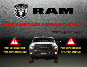 Defecto del Inflador del Airbag de la Dodge Ram