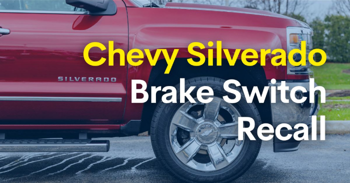 brake switch recall chevy