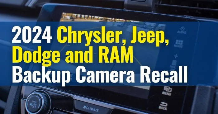 chrysler backup camera recall