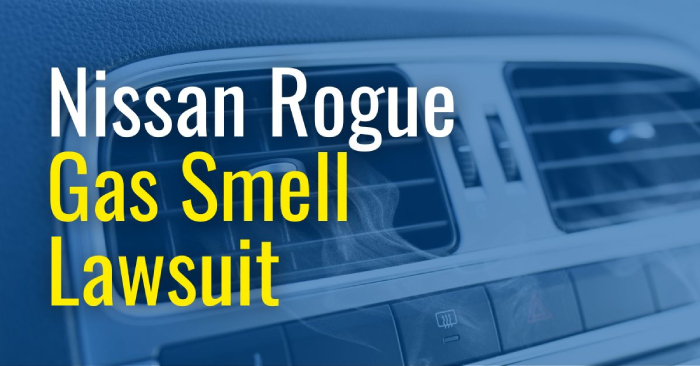 nissan rogue gas smell recall
