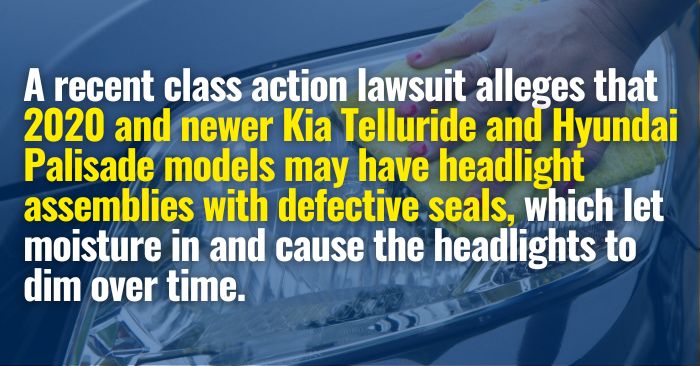 headlight lawsuit kia hyundai