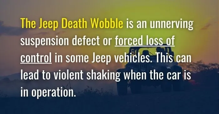 jeep death wobble fix price