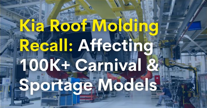 kia roof molding recall