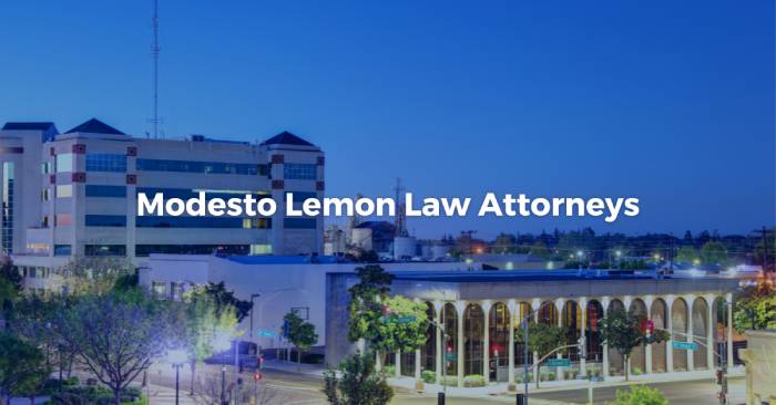 lemon law attorney modesto ca