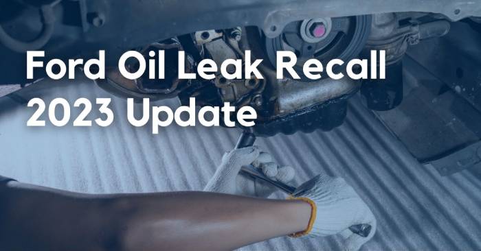 ford recall oil leak