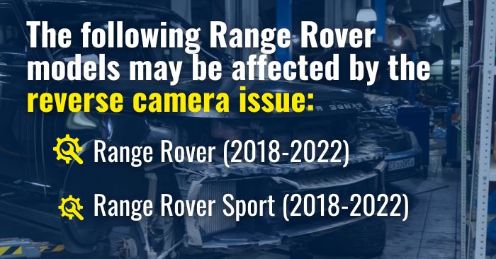 range rover camera recall vehicles affected