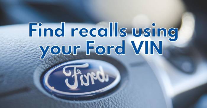 ford recall check by vin